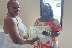 Customer Excellence Training Certificate Awardee: Ms. Princess King