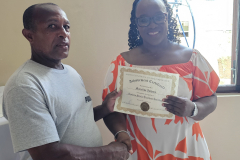 Customer Excellence Training Certificate Awardee: Mr. Marcellus Anthony